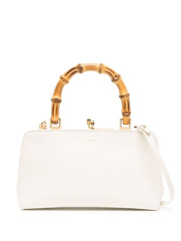 Cream handbag with Goji handle