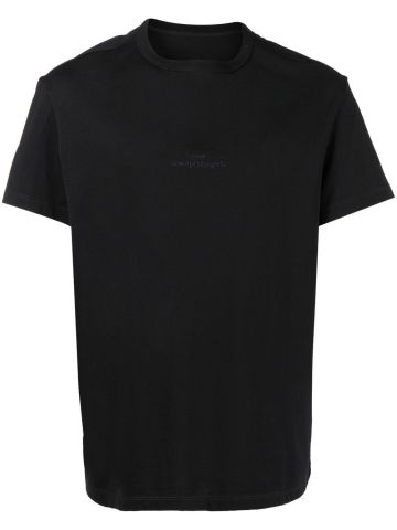 Black crewneck T-shirt
