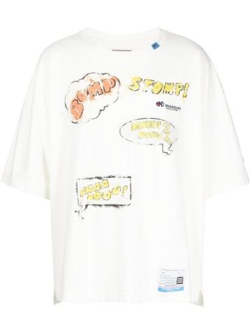 T-shirt Words Balloon con stampa grafica