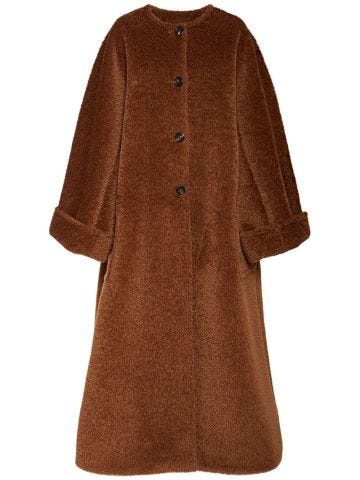 Alpaca and wool overcoat