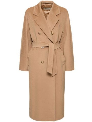 Madame camel double-breasted coat