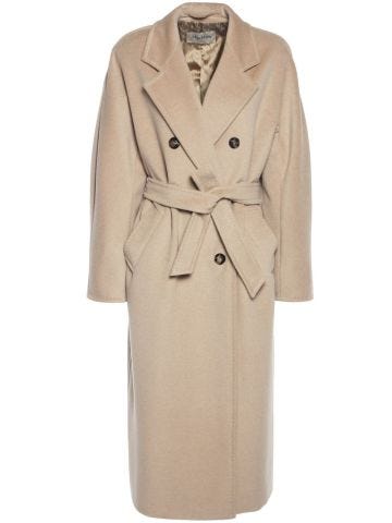 Madame beige double-breasted coat