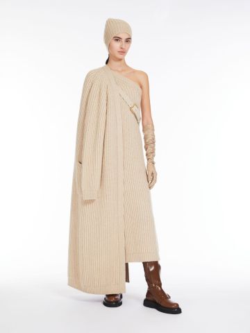 Cardigan lungo in lana e cachemire sumatra