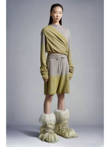MONCLER + RICK OWENS Shorts in cashmere