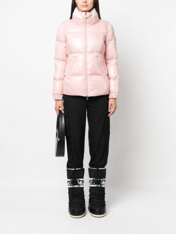 Pink Vistule short down jacket