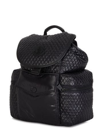 Astro backpack in black laqué nylon
