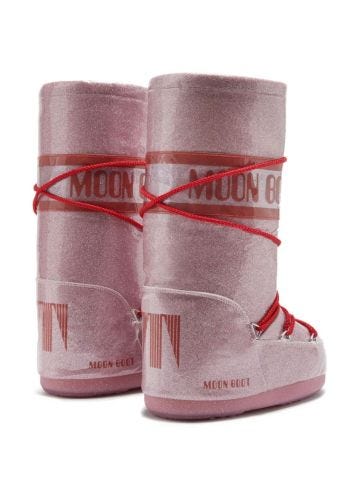 Pink Icon Glitter snow boots
