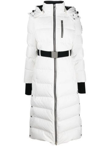 Belted padded coat