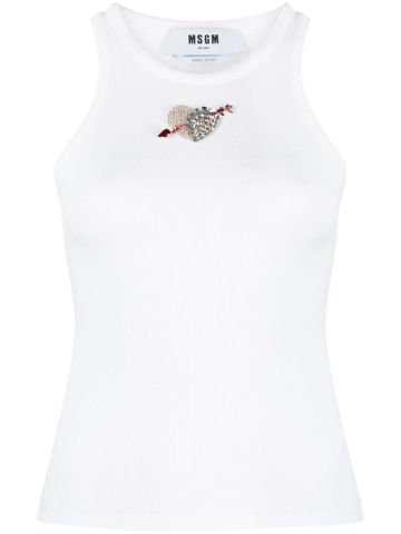 White top with decoration