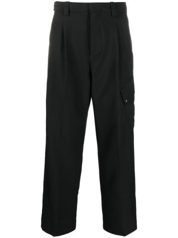 Combine straight-leg cropped trousers