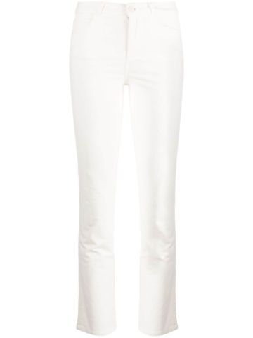 Mid-rise cropped trousers