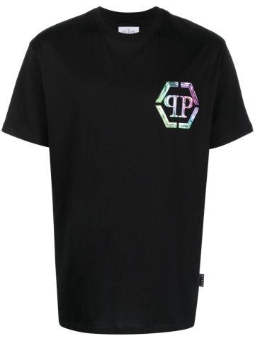 Black Glass SS PP T-shirt with logo print