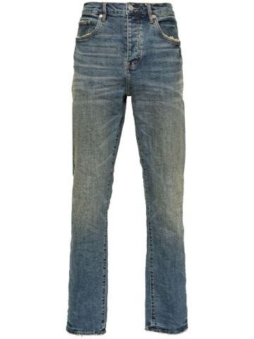 Medium-waisted slim jeans