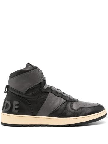 Rhecess high-top leather sneakers