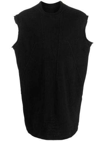 Panelled cotton tank top