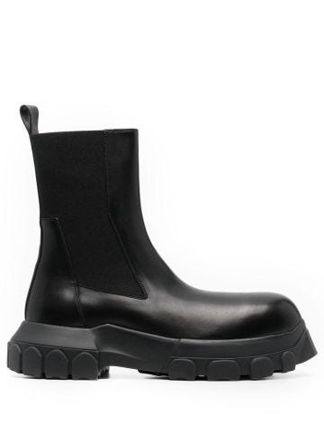 Black Bozo Tractor Beatle Boots