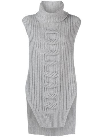 Knitted sleeveless top
