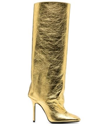 Sienna gold knee-high boots