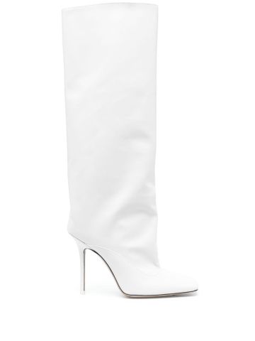 Sienna white knee-high boots
