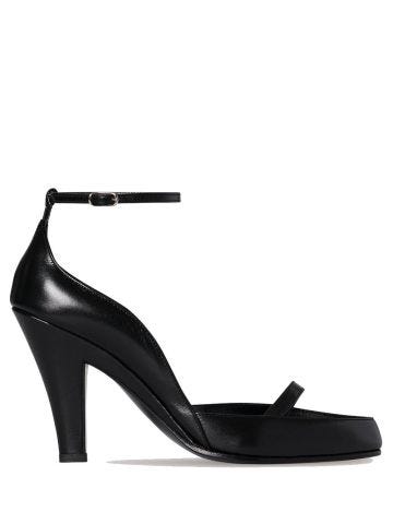 Ankle Strap Leather pumps