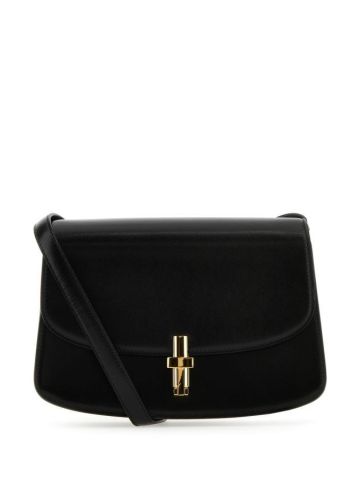 Sofia black leather shoulder bag