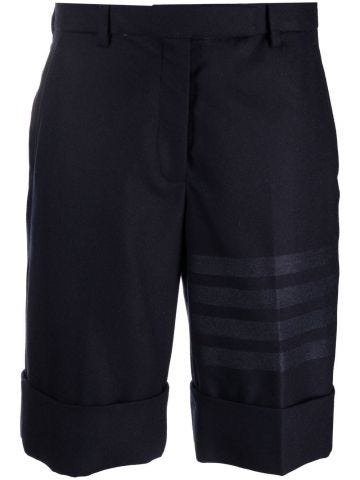 Blue shorts with side band