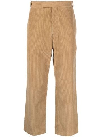 Corduroy cropped trousers