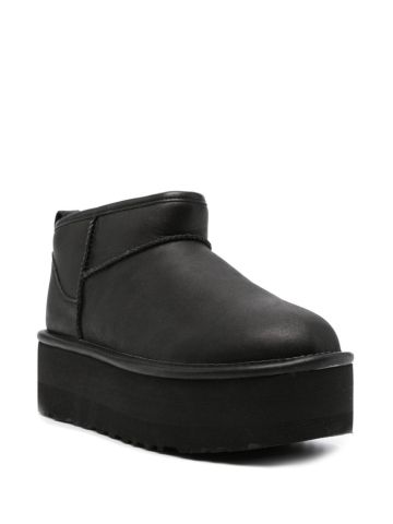 Classic Ultra Mini black leather boots