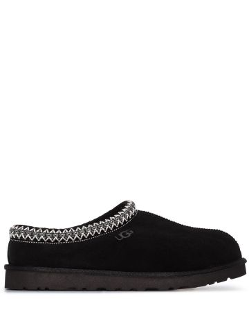 Tasman black slippers