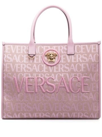 Versace Allover tote bag pink