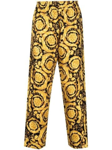 Pantaloni pigiama con stampa Barocco