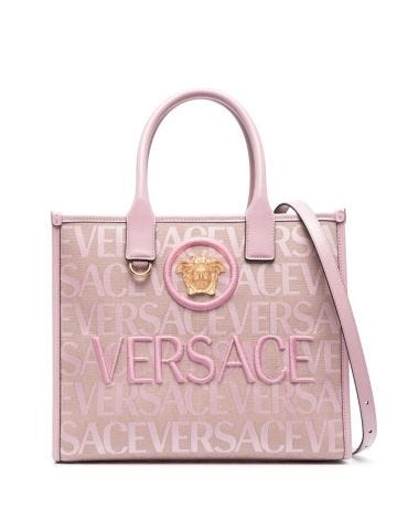 Pink Versace All-over small tote bag