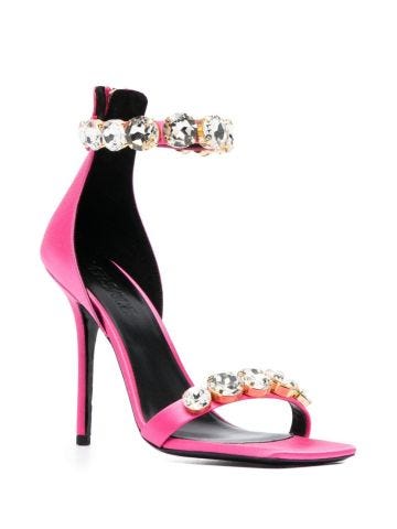 Sandali rosa con cristalli