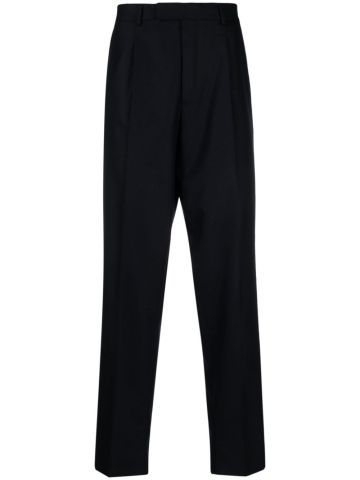 Pleat-detail tailored trousers