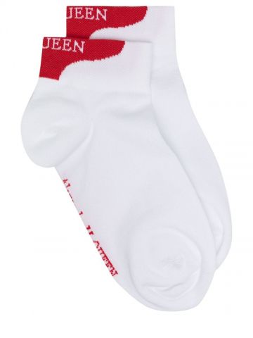 White Alexander McQueen ankle socks