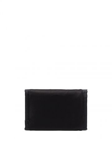Black trifold Icon wallet in nylon with velcro closure
