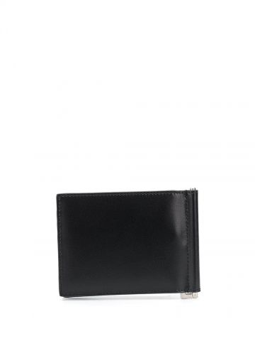 Tiny monogram bill clip wallet in matte leather