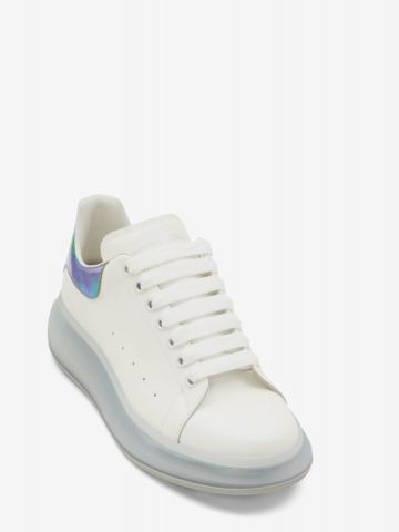 Pearl blue heel white Oversized Sneakers