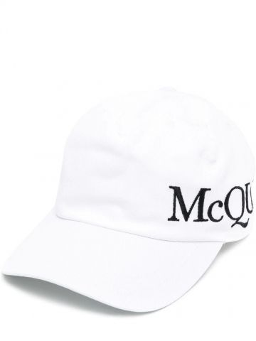 Embroidered logo white baseball Cap