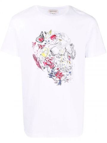White printed T-shirt