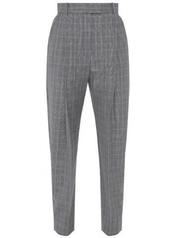 Checked grey tailored Trousers