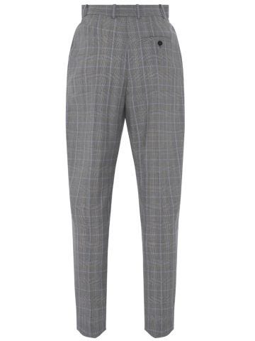 Checked grey tailored Trousers