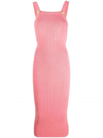 Sleeveless pink midi Dress
