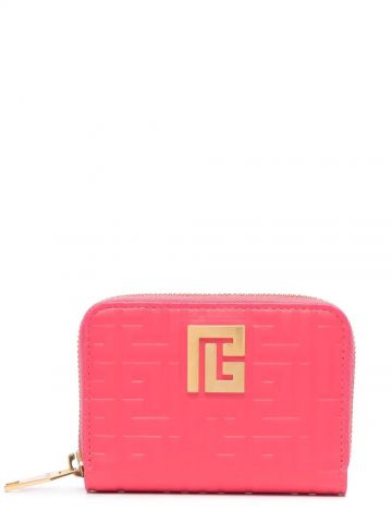 Debossed logo print pink Wallet