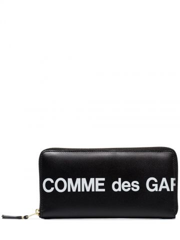 Portafoglio Continental nero con stampa logo