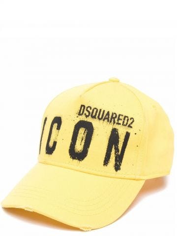Distressed yellow Icon baseball Cap