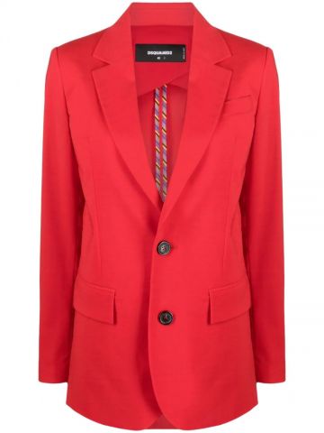 Red single breasted Blazer