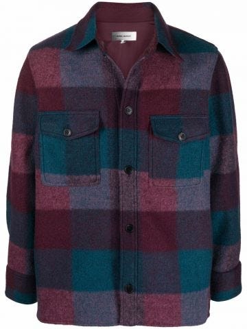 Checked multicolored Shirt Jacket