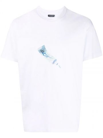 Dentifrice print white T-shirt