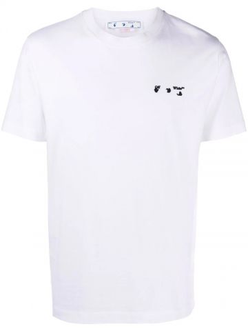 Printed logo white T-shirt